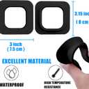 2 Pack Window Mount Compatible with Blink 2/1 Mini Indoor, Secured Camera Glass Wall Holder for Single Pane Glass Windows/Doors for Outside Security Monitoring,Black