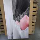 YCPRIMER Pink Canvas Wall Art Beach Black and White Picture for Living Room Large Artwork for Wall Decor Coastal Ocean Seascape Painting bedroom Decoration Above Bed Size 29x58inch