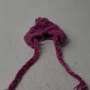 Dog Hat for Small Medium Dogs Pets Winter Warm Knitted Hat with Ear Holes Pink