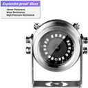 HJT 5MP POE Explosion Proof Camera, 304 Stainless Steel,UltraHD IP Surveillance Camera,Outdoor IP66 Waterproof, 85° View Angle,3.6mm Lens, 98ft IR Night Vision