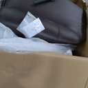 Signature Design by Ashley Colleton Classic Leather Match Upholstered Manual Recliner with Nailheads, Dark Brown