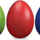 Egg Shaker Set - Non Toxic Baby Musical Instruments and Toddler Percussion - Music Shaker Eggs for Infants, Kids and Adults - Hand Shaker Rhythm Instrument for Classroom or Preschool (3-Pack)