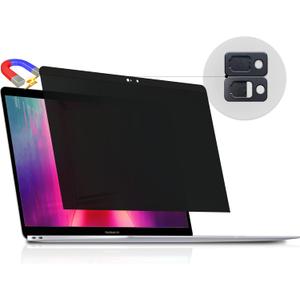 Peslv Magnetic Privacy Screen for MacBook Pro 15 Inch (2016-2019), Removable Anti Blue Light Glare Peep Filter Black out Screen Protector for Mac 15In Laptop Model (A1707, A1990)