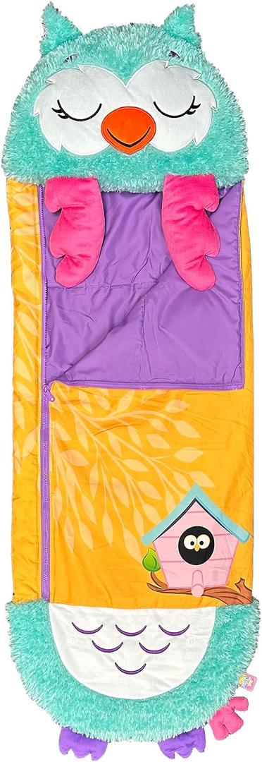 Happy Nappers 2-in-1 Pillow & Sleepy Sack Snoo the Owl 66x30 Large