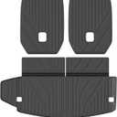 powoq 6 Seats Cargo Mat Compatible with 2016-2026 Dodge Durango Trunk Mat 2nd Row Backrest Liner TPE Cargo Trunk Liner Replacement for 2016-2026 Dodge Durango Accessories