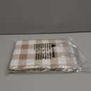 Smiry Rectangle Table Cloth, Waterproof Vinyl Tablecloths with Flannel Backing, Wipeable Buffalo Plaid Table Cover for Dining, Indoor and Outdoor (Khaki & White, 60"x84")