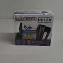 BLACK+DECKER 5 Speed Electric Hand Held Mixer, HELIX beaters, Whisk, and Dough Hook Attachments, Turbo Boost, Snap-On Storage Case