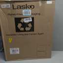 Lasko Oscillating Cyclone Pedestal Fan, Adjustable Height, Timer, Remote Control, 3 Speeds, for Bedroom, Living Room, Home Office, 18", Black, 1843