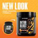 NutraBio Intra Blast Bcaa Powder Amino Acid Supplement, Electrolyte & Hydration Blend, Intra, Pre Workout & Muscle Recovery, 20g Eaa Amino Acids Powder, 5g Glutamine- Orange Mango, 30 Serving (EXP: 03/2029)
