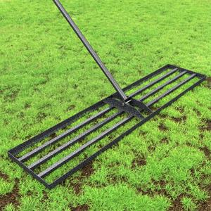 FEMOND Lawn Leveling Rake 45"x10", Heavy Duty Rakes for Lawns with Anti-Rust Coating & Adjustable Handle, Effort-Saving Lawn Leveler for Yard Garden Farm Golf Course Lawn Care