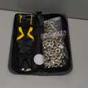 XOOL Grommet Tool Kit, 200PCS 3/8 inch 10mm Grommets, Leathercraft Punching Tool, for Canvas, Fabric, Tarps, and DIY Craft Projects