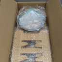 Vantic Elevated Dog Bowls, Adjustable Raised Dog Bowl Stand for Small Puppy and Cats, Sturdy Bamboo Pet Food Feeder with 2 Stainless Steel Dishes, Natural