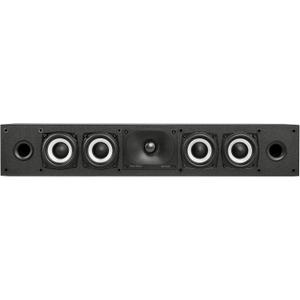 Polk Monitor XT35 Slim Center Channel Speaker - Hi-Res Audio Certified, Dolby Atmos & DTS:X Compatible, 1" Terylene Tweeter & Four 3" Dynamically Balanced Woofers, Wall-Mountable, Midnight Black