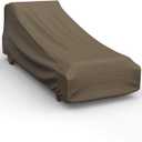 Budge P2W01BTNW3 StormBlock Hillside Patio Chaise Lounge Cover Premium, Outdoor, Waterproof, Large, Black and Tan Weave