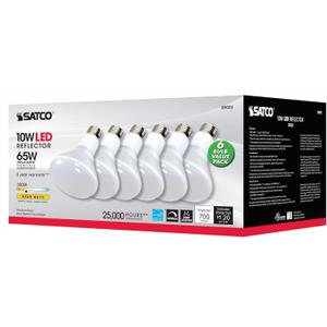Satco S9022 10BR30/LED/3K/120V/6-Pack