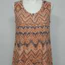 Women's Sleeveless Dark Orange Size S