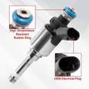 Fuel Injectors Compatible with A3 A4 A5 A6 Q3 Q5 TT Passat Jetta CC EOS GTI Beetle Tiguan 6 Holes 4Pcs Replace FJ1057