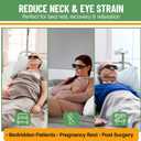 Evelots Laying Down Reading Glasses (2 Pack) - High Definition Lazy Bed Prism Spectacles for Bedside Reading and TV, Over Glasses Design, Unisex