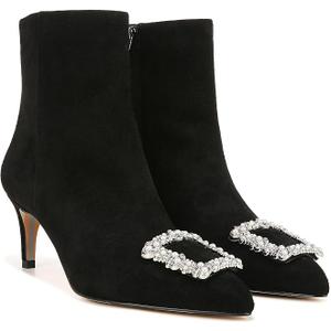 Sam Edelman Ulissa Luster Ankle Boot Black Suede 9.5 Medium