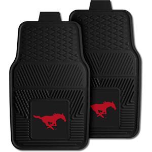 Fanmats Southern Methodist University Mustangs - Red Set of 2 Car Mats for Cars