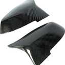 Side Mirror Caps, Door Mirror Cap Covers, Mirror Caps Replacement Compatible with BMW F20 F22 F23 F30 F31 F32 F33 F36 F87 M2 X1 E84 (Carbon Fiber Pattern) ext-mirrorf20