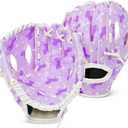 Kids Baseball Glove, Softball Gloves, Kids Girls Toddlers Baseball Softball Mitt, 9''-10.5'' T-Ball Glove for Training and Beginner Play, Left Hand Glove, Right Hand Throw (Purple Unicorn)