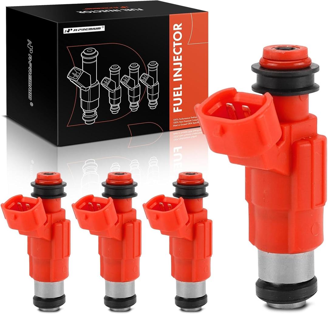 A-Premium Fuel Injectors Compatible with Mitsubishi Mirage 1997 1998 1999 2000 2001 2002, Lancer 2002 2003, 1.8L 2.0L, Gas, Set of 4, Replace# 7319595