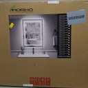 Amorho 36"X30" Black LED Mirror for Bathroom, Front Light and Backlit Framed Mirror, Stepless Dimmable, Anti-Fog, Shatter-Proof, Memory, 3 Colors, Double LED Vanity Mirror