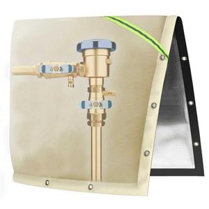 2 Way Opening Backflow Preventer Pipe Insulation Cover Irrigation Sprinkler Valve Cover Water Well Pump Cover Winter Freeze & Weatherproof Protection 30" W x 24" H