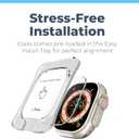 2 x Power Theory Designed for Apple Watch Ultra and Apple Watch Ultra 2 Screen Protector - Easy Install, Premium Full body Protection, Hard Bumper Case with Tempered Glass for iWatch (Black, 49mm)