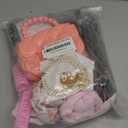 MGparty 100th Day of School Costume for Girls, Old Lady Costume for Kids, Grandma Cosplay Dress Up (8-10 Years)