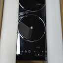 VBGK Electric Cooktop,12 Inch Built-in Radiant Electric Stove Top,110V 2100W 2 burner cooktop With 9 Heating Level, Timer & Kid Safety Lock, Sensor Touch Control 2 burner Induction Cooktop