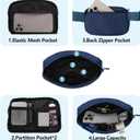 Fanny Pack Crossbody Bag for Women and Men, Belt Bag for Hiking Bum Bag with Adjustable Strap,Casual Cell Phone Pouch?Waist pack for Running Workout Sports Travel Blue