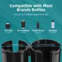 TYKOR Car Cup Holder Expander, 2 in 1 Cup Holder Extender Adapter with Expandable Base, Fits Yeti, Hydroflask, Large Water Bottles 10-46 OZ