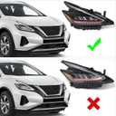 Huray Right LED Headlight Assembly Fit for Nissan Murano 2022 2023 2024 RH
OE Factory Projector Headlamp w/DRL Head Light Replacement Passenger Side