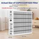 MERV 15 Replacement Filter Compatible with Carrier/Bryant GAPAAXCC1625 Infinity 16" x 25" Air Cleaner, Replaces GAPCCCAR1625, Actual Filter Size 17.2" 24.5" 3.5"
