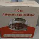 18 Egg Incubator, Automatic and Adjustable Egg Turning, Egg Candler, Temperature and Humidity Control, Hatch Day, 2 Size Egg Tray, Automatic Water Refill, Hatching Chicken Quail Duck Turkey Goose Bird