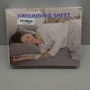 Grounding Sheets Queen Size, Earth Grounded Fitted Bed Sheet with 10% Pure Silver Fiber + 90% Organic Cotton, for Improved Sleep & Wellness (Gray, Queen - 80"x60"x15")