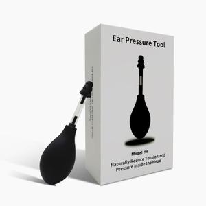 Ear Pressure Relief Suction Device, Ear Pressure Tool, Migraine and Headache Relief Tinnitus Products, Airplane Ear Pressure Relief Through Inner Ear Pressure Balance, Reduces Tension - Black