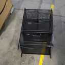 Mind Reader Cart with Drawers, Multipurpose Office Organizer, Utility Cart, Rolling Storage, Metal Mesh, Black