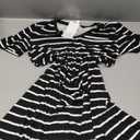 Womens Summer Dresses Beach Casual Loose Tshirt Floral Short Sleeve Flowy Pockets Sundresses, Size XL