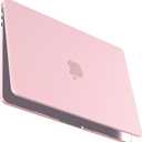 BlueSwan for MacBook Air 13 inch Case, M5 M4 M3 M2 2026-2022 A3449 A3240 A3113 A2681, Stylish Cute and Clean Looking, Scratch Resistant, Easy to Snap on, Air 13.6 Hard Shell Protective Laptop Cover, Pink