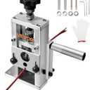 VEVOR Manual Wire Stripping Machine, 0.06-1 in, Copper Stripper with Hand Crank or Drill Powered, 64Mn Quenched Blades, 45# Steel Rollers, Aluminum Alloy Frame Wire Peeler, for Scrap Copper Recycling