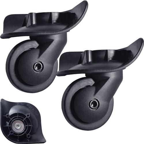 Luggage Suitcase Replacement Wheels Luggage Replacement Wheels Wear-Resistant Mute Suitcase Rubber Swivel Caster Repair Kits 2 Pcs