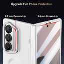 for Samsung Galaxy Z Fold 7 Case [Compatible with MagSafe], Built-in Camera Kickstand, Screen Protector & Hinge Protection, Full Body Slim & Light Magnetic Stand Phone Cover 5G, Silver