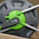 Garden Water Hose Reel Cart, Holds 65-100 Ft of 5/8 Inch, Wall Mounted Garden Hose Cart, Portable Hose Holder for Convenient Hose Storage and Watering