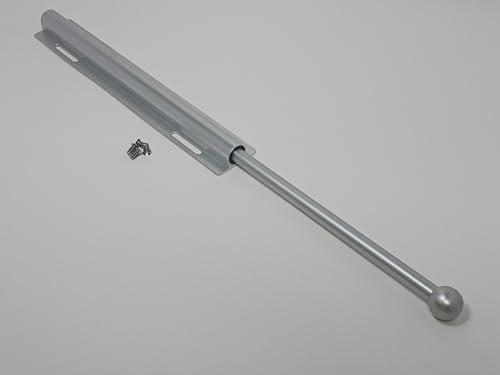 12-Inch Long Expendable and Reversible Pullout Closet Wardrobe Valet Rod with Installation screws (Matte Chrome)