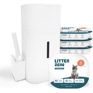 Litter Zero Base Set (Includes 1 Refill, Scoop) + 3 Additional Refill Packs
