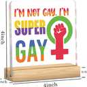 Pride Month Decorations LGBTQ Pride Gifts Rainbow Gifts for Gay Lesbian Bisexual Transgender Queer Pansexual LGBTQ Home Bedroom Kitchen Decor Celebration Acrylic Sign