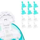 2 Pack FireAnt Silicone Salt Pads Refills Compatible with Navage Nasal Care, Reusable Saline Pods Replacement Accessories, Easy Operation (12 Pack - White 6 + Blue 6)